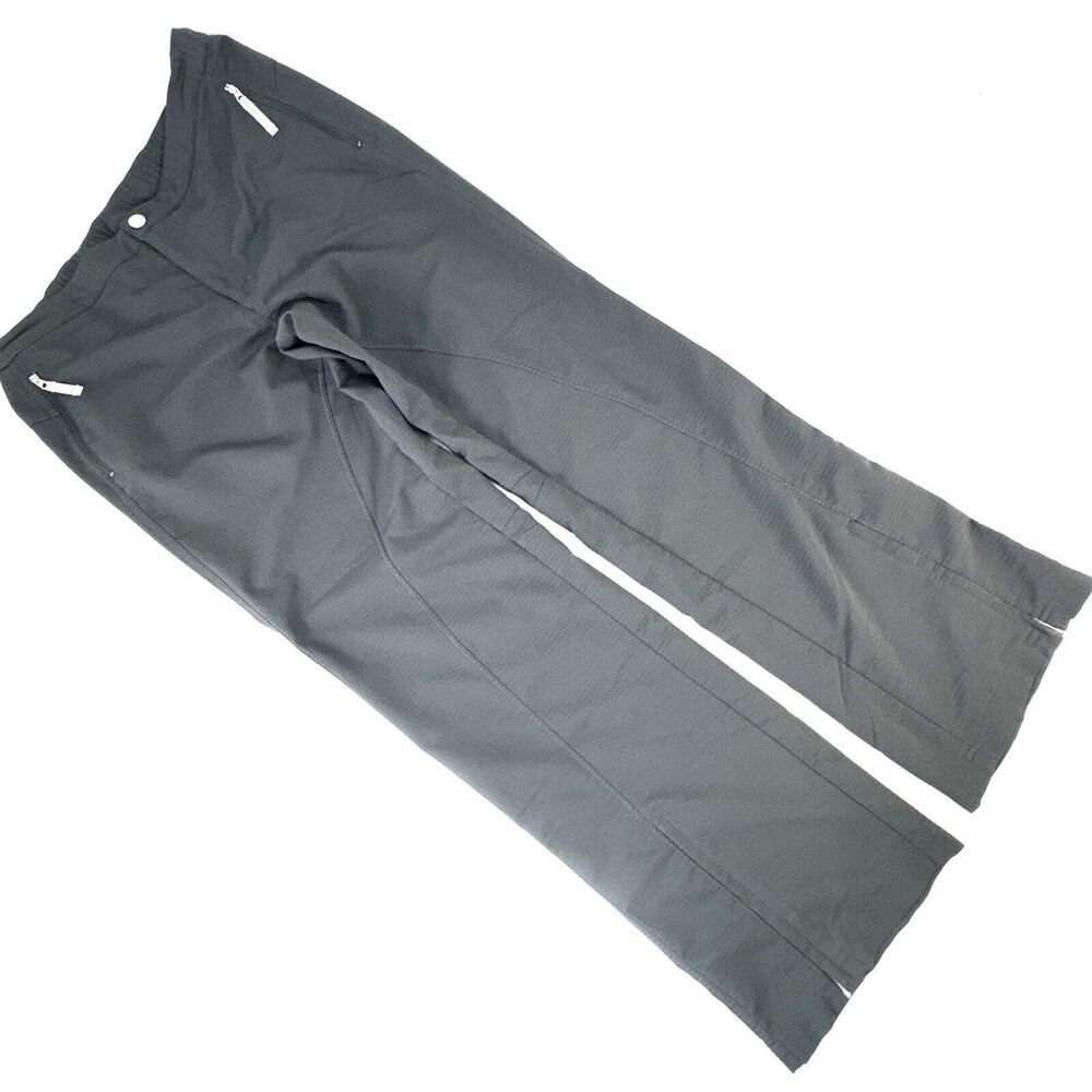Nike Sphere Dry Womens Gray Hiking Pants Straight Leg Size Medium Zipper Ankle